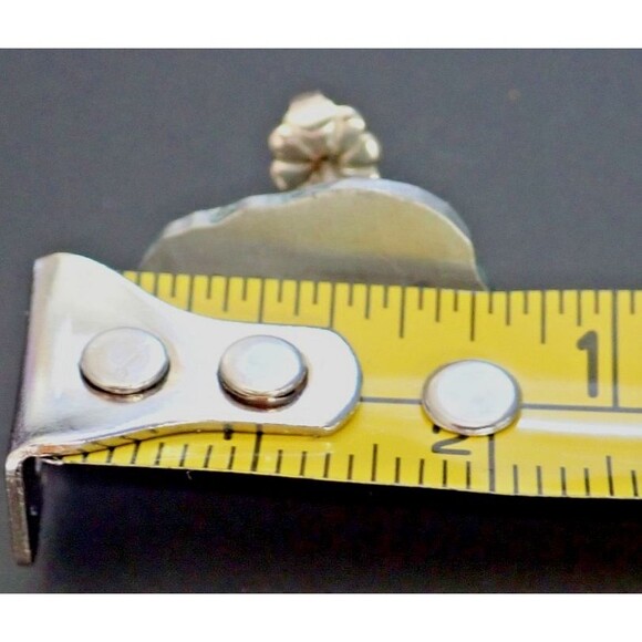 Silver Bear Silhouette Post Earrings 3/4" - Picture 9 of 9